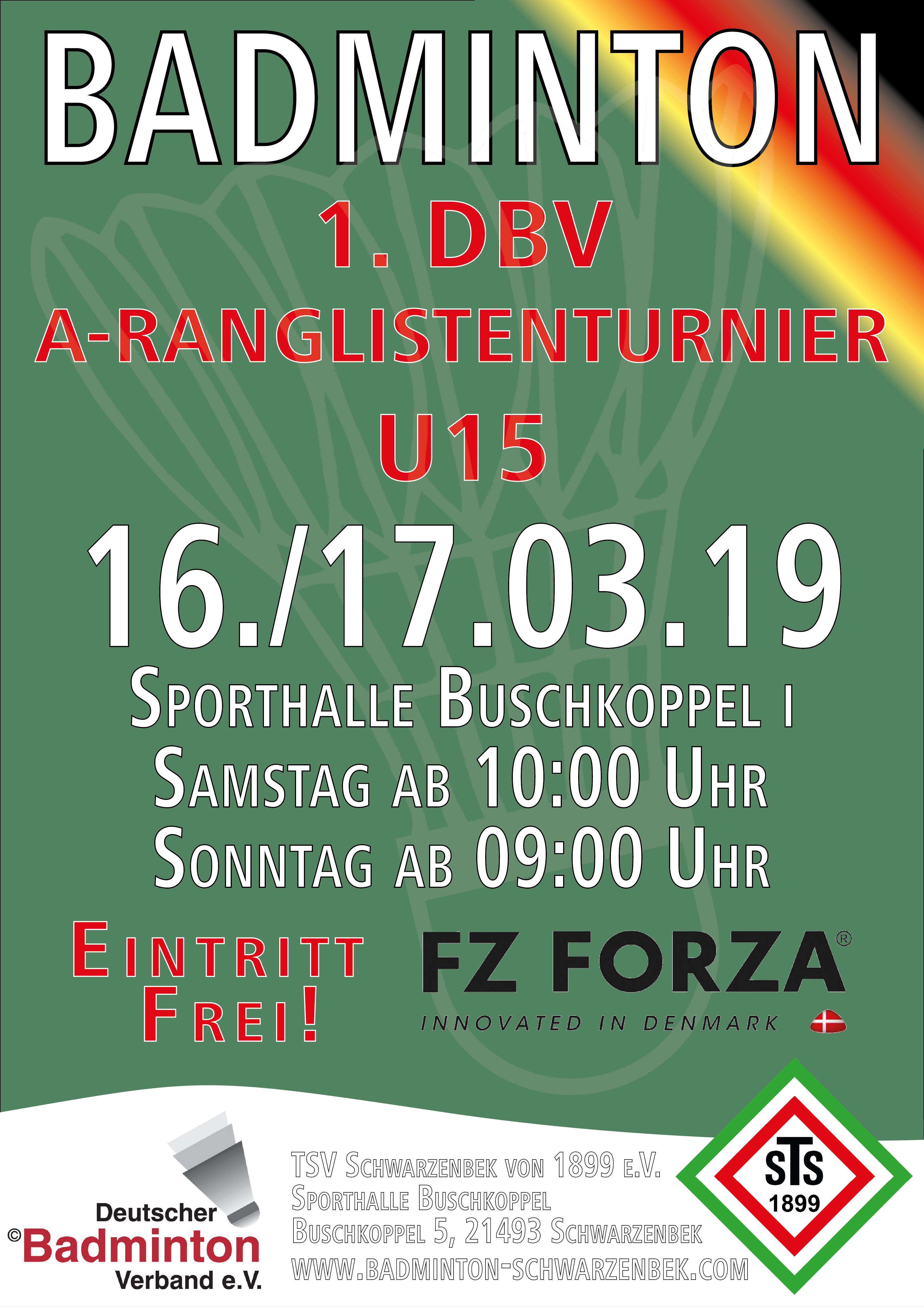 Plakat 1. DBV A-Ranglistenturnier 2019_A3